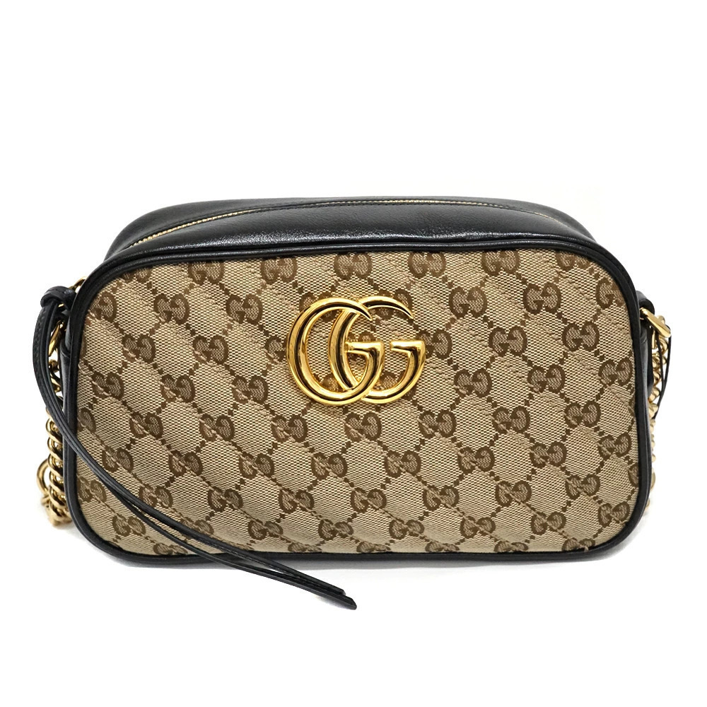 Gucci Shoulder Marmont Bag GG Brown - Picture 2 of 11